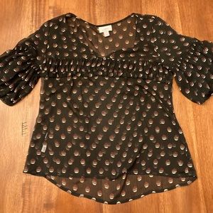 Ann Taylor LOFT sheer blouse